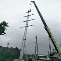 河北杭工电力钢管杆 地脚螺栓 电力钢杆厂家 电力钢管桩