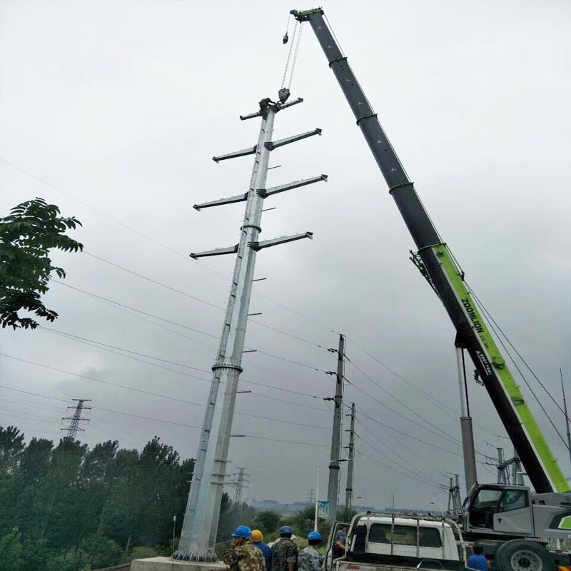 河北生产厂家 钢制电杆 电力钢管杆 